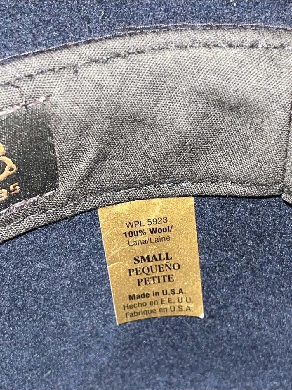 Goorin Bros. “The Doctor” Navy 100% Wool Fedora w/ Brown Band & Feather